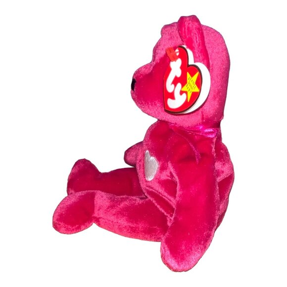 Ty Beanie Baby Valentina 1998 Bear Plush With Heart Embroidered Chest & Tags - Picture 2 of 9